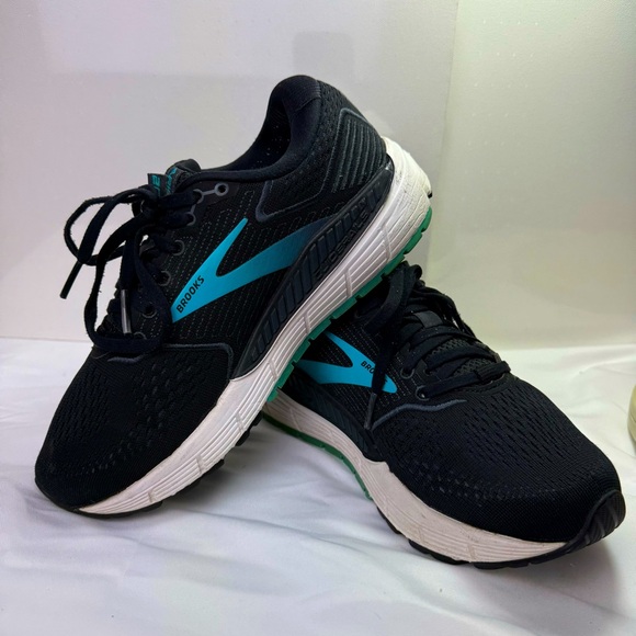Brooks Ariel 20 Women's Running Shoes Black/Blue Size 6.5 - Picture 1 of 9